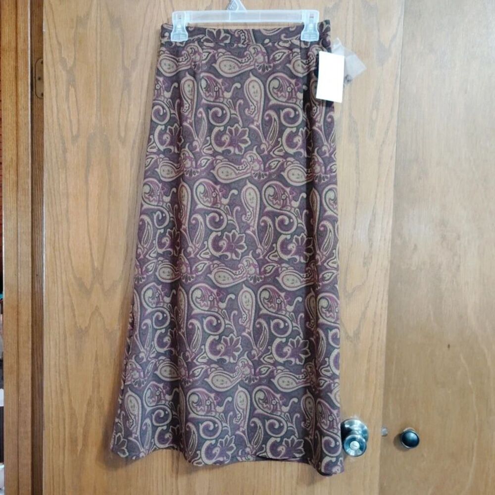 New Studio Works Women's Skirt Small Paisley Long Maxi Vintage